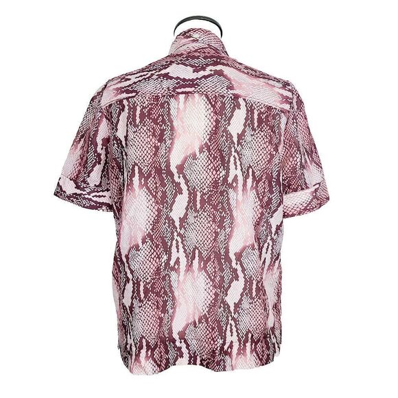 Current/Elliott Womens Bermuda Multicolor Snake Print Button Up S Short Sleeve - Picture 2 of 7